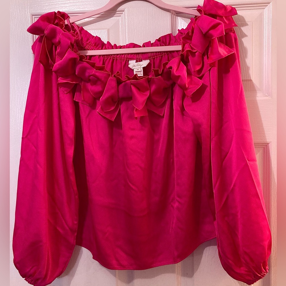 Lilly Pulitzer Analea Off the Shoulder Top - Picture 7 of 8